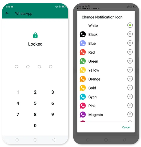 WhatsApp Plus lock