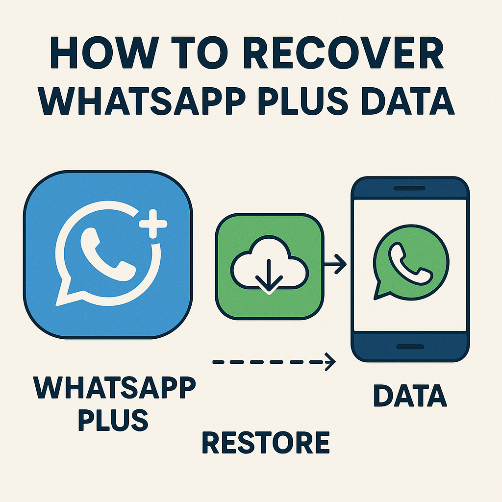 how to recover whatsapp plus data